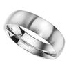 Traditional Wedding Band Stainless Steel Anniversary Ring Side View