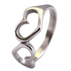 Twin Heart Stainless Steel Ring for Women