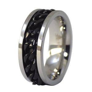 Spinner Men's Wedding Celtic Weave Ring ( Sizes 4 5 6 7 8 9 10 11
