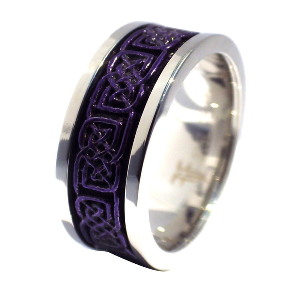 Dark Purple with Light Purple Stone Ring