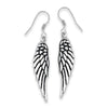 Valkyrie Earrings Stainless Steel Phoenix Norse Wings Dangle Drop Hook