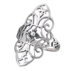 Victorian Style Filigree Ring 925 Sterling Silver Steampunk Art Nuevo Band