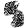 Viking Bear Claw Ring Norse Style Silver Stainless Steel Celtic Band Right View