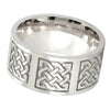 Viking Knotwork Norse Ring Stainless Steel Celtic Wedding Band 10mm Bottom View