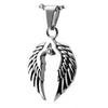 Women's Nordic Viking Valkyrie Wings Necklace Stainless Steel Pendant