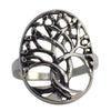 Women's Nordic Viking Yggdrasil Stainless Steel Tree of Life Ring