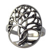 Women's Nordic Viking Yggdrasil Tree of Life Stainless Steel Ring