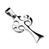 Womens Small Christian Cross Necklace Stainless Steel Crucifix Pendant