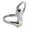 Stainless Steel Ring of a Women Doing a Yoga Pose