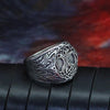 Yggdrasil Ring Silver Stainless Steel Celtic Tree of Life Signet Band Right View